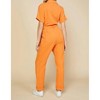 Women's Short Sleeve Gauze Jumpsuit - SKIES ARE BLUE - image 2 of 4