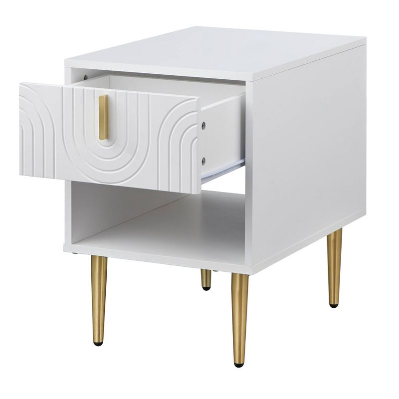 Tabaria Contemporary End Table with Drawer - Lifestorey, 6 of 9