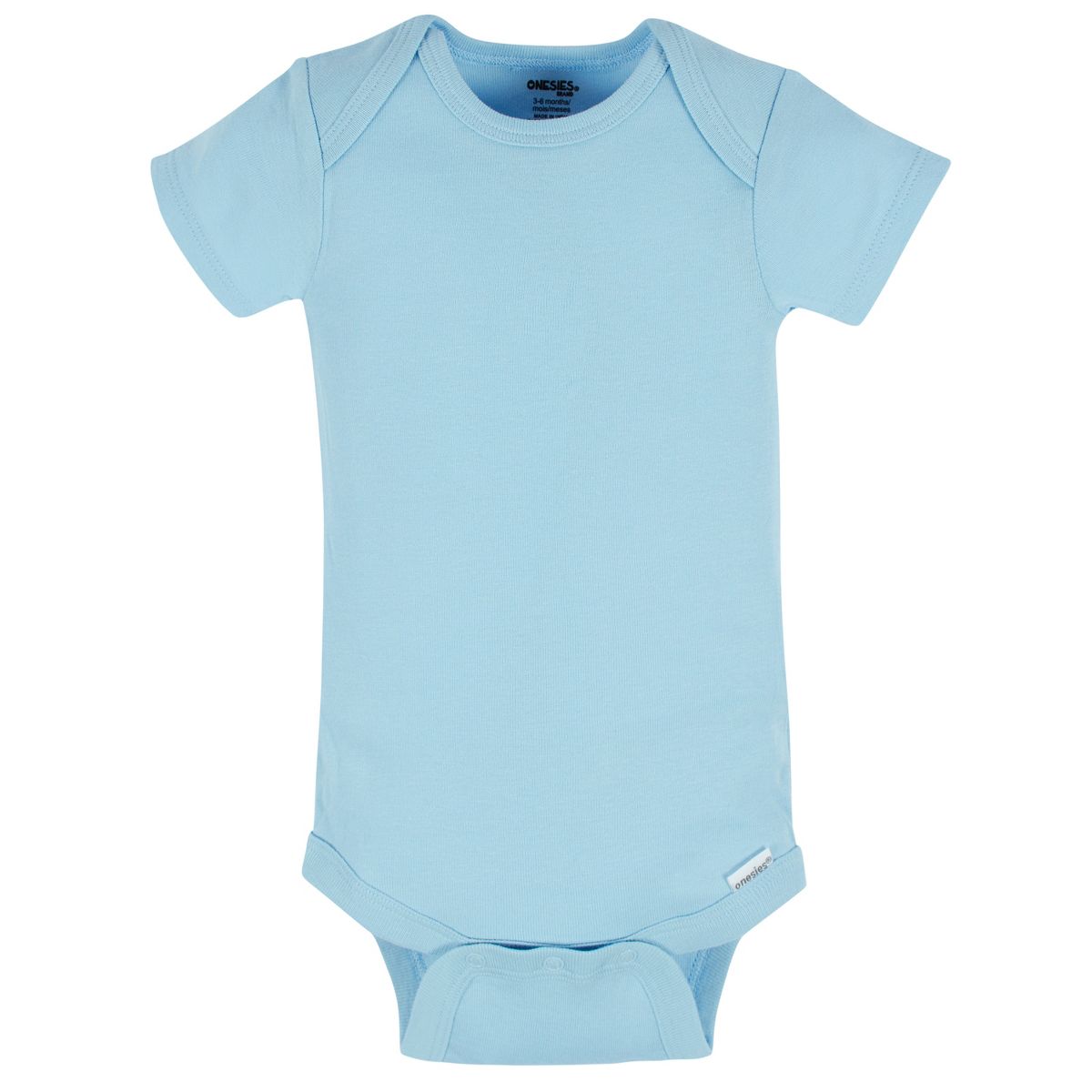 Gerber Baby Neutral Short Sleeve Onesies Bodysuits - Classic Rainbow - 8-Pack - thumbnail 7