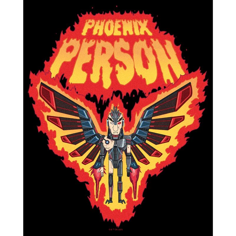 Men's Rick And Morty Phoenix Person T-Shirt, 2 of 6