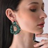 SOHI Women's Green  Embellished Circular Drop Earrings - 3 of 3