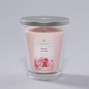 11.5oz Jar Candle Peony & Rose - Home Scents by Chesapeake Bay Candle