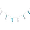 Northlight Jellyfish Patio Light Set - Blue and White - 6' White Wire - 10ct - 4 of 4