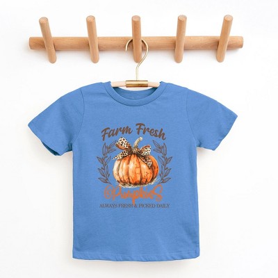 The Juniper Shop Coquette Farm Fresh Pumpkin Toddler Short Sleeve Tee