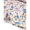 Allegra K Women's Floral Puff Long Sleeve Ruffle Collar Pearl Decor Blouse - 4 of 4