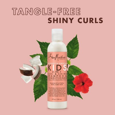 SheaMoisture Coconut and Hibiscus Kids&#39; 2-in-1 Shampoo &#38; Conditioner For Thick Curly Hair - 8 fl oz