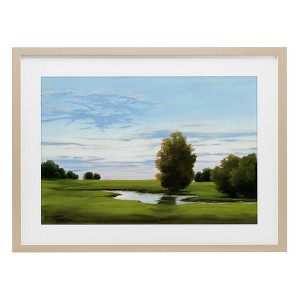 Stupell Industries Evening Light Countryside Framed Print Under Glass - 1 of 4