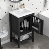 MOEPISY 20 inch Bathroom Vanity with Sink, Bathroom Cabinet with Soft Closing Door, Storage Rack and Open Shelf - 2 of 4