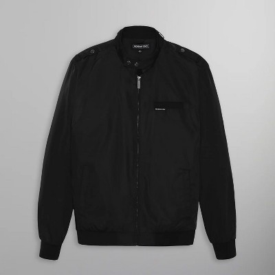 Members Only Men's Iconic Racer Quilted Lining Jacket - Large - Black — фото 6