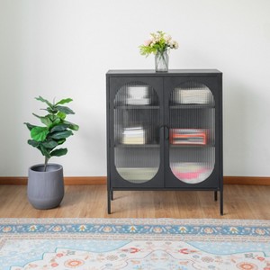 Moda Furnishings 35.43'' Wide 3 - Shelf Storage Cabinet - 1 of 4