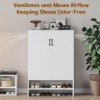 ORRD 7-Tier Shoe Cabinet with Doors, Holds 28 Pairs - Hidden Entryway Storage with Adjustable Shelves, Narrow Hallway & Living Room Organizer - 4 of 4