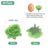 Unique Bargains Silk Plastic Small Faux Rose Artificial Flower Heads 1.2 inch - 3 of 4