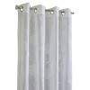 Habitat 100% Polyester Giardino Light Filtering Faux Linen Leaf Grommet Curtain Panel 52" x 63" White - 4 of 4