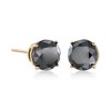 Ross-Simons 2.00 ct. t.w. Black Diamond Stud Earrings in 14kt Yellow Gold - 3 of 4