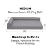 FurHaven Paw-Quilted Orthopedic Deluxe L-Chaise Dog Bed - 4 of 4