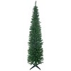 HOMCOM 7 FT Tall Slim Noble Fir Unlit Artificial Christmas Tree with Realistic Branches and 499 Tips, Green - 4 of 4