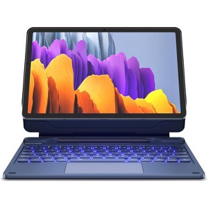 Dexnor Keyboard Case for Samsung Galaxy Tab S10 FE/S9 FE 5G 10.9"/S9 11" Case with Keyboard Magnetic Floating Cantilever Stand Multi-Touch - 1 of 3