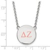 Black Bow Jewelry Sterling Silver Delta Zeta Greek Life Necklace 18 Inch - 2 of 4