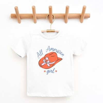 The Juniper Shop All American Girl Hat Youth Short Sleeve Tee