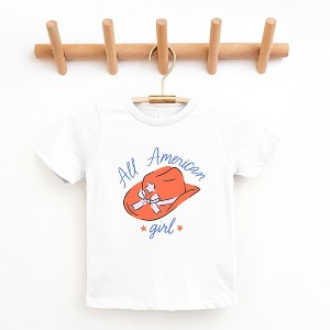 The Juniper Shop All American Girl Hat Toddler Short Sleeve Tee - 1 of 2