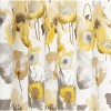 Kate Aurora Chic Living 2 Pack Semi Sheer Poppy Floral Rod Pocket Window Curtains - 3 of 3
