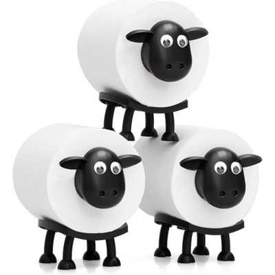 Attop Bathroom Decor, Funny Toilet Paper Holder Bathroom Set - Hilarious Tissue Paper Roll - Set of 3, Cute.