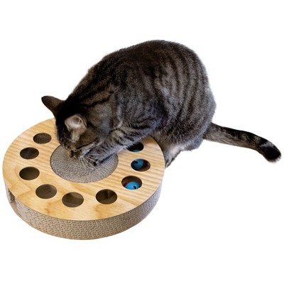 FurHaven Busy Box Corrugated Cat Scratcher With Catnip