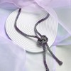 SOHI Women's Crystal Silver:Amerthyst Purple The Jingle Sautoir Necklace - 3 of 4