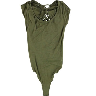 Free People Womens About the Back Bodysuit Jumpsuit