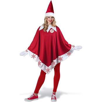 Elf On The Shelf Adult Elf Adult Costume Pullover | One Size Fits Up to 14