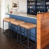 Yaheetech 30"H Bar Stools Backless Industrial Stool Modern Upholster Set of 2 - 2 of 4
