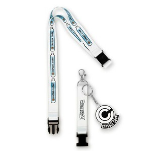 Just Funky Dragonball Collectibles | Dragon Ball Z Capsule Corp Lanyard with Charm - 1 of 4