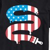 Men's - Instant Message - Paintbrush Painting American Flag Short Sleeve Graphic T-Shirt - 2 of 4