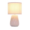 11.02" Mini Modern Ceramic Pastel Accent Bedside Table Desk Lamp with Matching Fabric Shade Periwinkle - Simple Designs - image 2 of 4