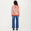 Anna-Kaci Women's Bold Abstract Floral Pattern Knit Sweater with Soft Textured Feel Ribbed Crew Neckline and Relaxed Silhouette - 4 of 4