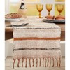 Saro Lifestyle Striped Design Cotton Table Runner, Brown, 16" x 72" - image 3 of 3