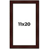 PosterPalooza | Distressed Brown Picture Frame - UV Acrylic, Foam Board Backing, Hanging Hardware - 2 of 4