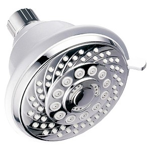 Aqua Dance Fixed Mount 5 Function Showerhead White/Chrome - Hotelspa - 1 of 4