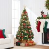 Best Choice Products 6ft Pre-Lit Premium Hinged Artificial Christmas Pine Tree - 2 of 4