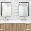 DOMETOUR Black 24x36 Inch Rectangular Wall Mirror for Bathroom, Living Room, Bedroom Decor - 4 of 4