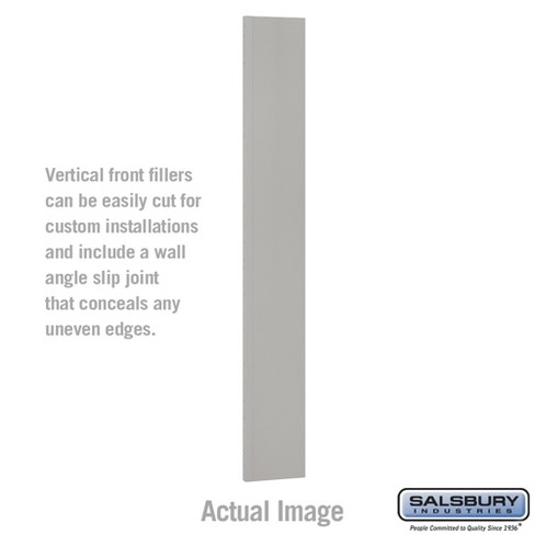 Salsbury Industries Vertical Front Filler Color: Gray, Size: 78" H x 9" W x 1" D - image 1 of 3