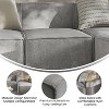 Taylor & Logan Yenna Armless Middle Chair Module Gray: Polyester Upholstery, Wood Frame, 300 lbs Capacity - 2 of 4