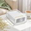 VEVOR Acrylic Napkin Holder, 9.1 x 5.5 x 2.6 inch, Clear Bathroom Guest Towel Storage Tray with U-Shaped Opening, Disposable Paper Towel Holder,Clear - 2 of 4