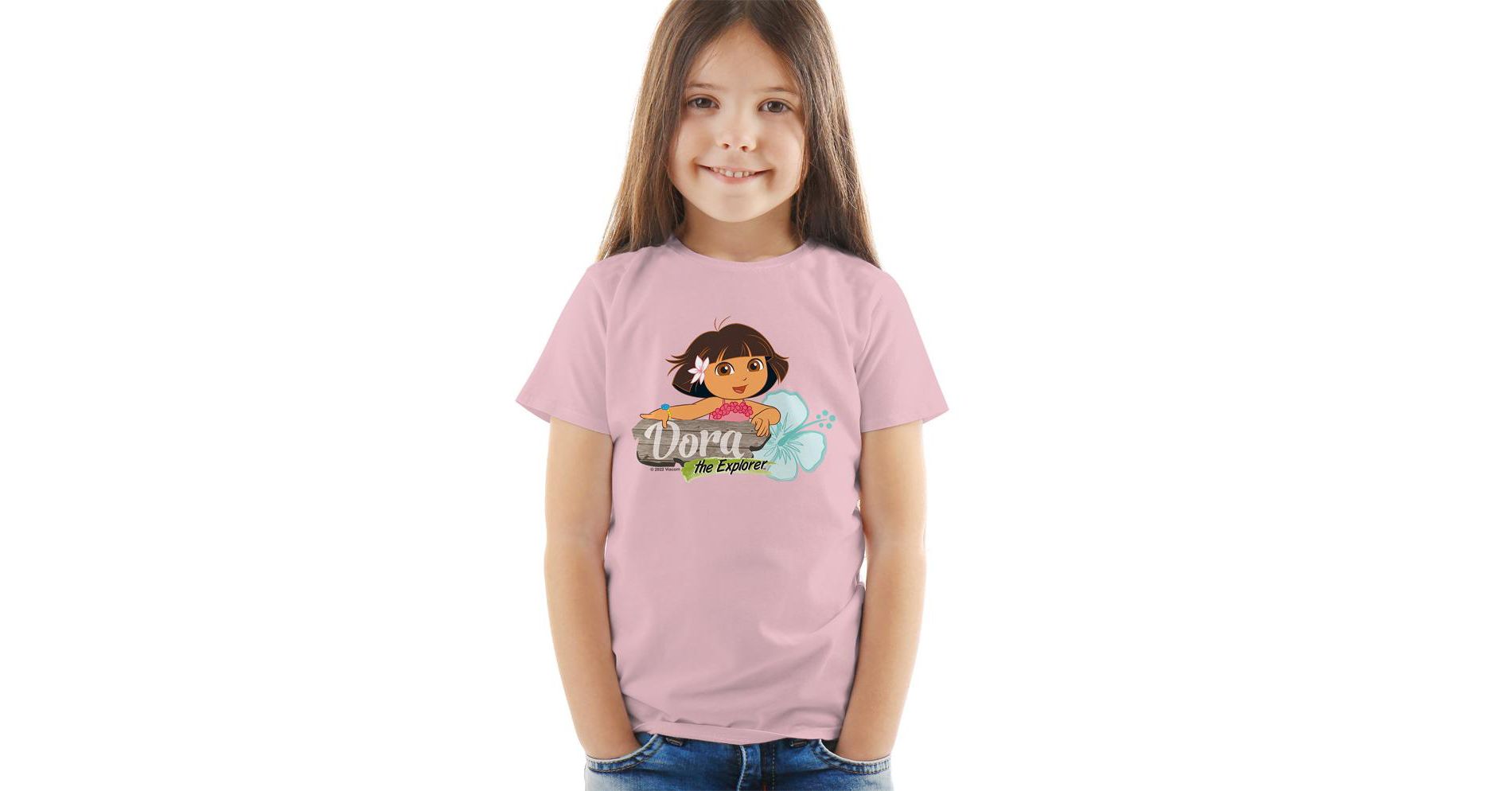 Toddler Boys' Dora the Explorer Tropical Flower T-Shirt (3T) Pink