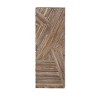 Reclaimed Wood Geometric Handmade Linear Wall Decor Brown - Olivia & May: Farmhouse Style, Carved Art, Vertical Orientation, Spot Clean - 4 of 4