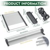LunaLulinlk Expandable Sink-Compatible Dish Drying Rack, Foldable Adjustable Drainer, Space Saving, Black (Universal Sink Fit) - 2 of 4