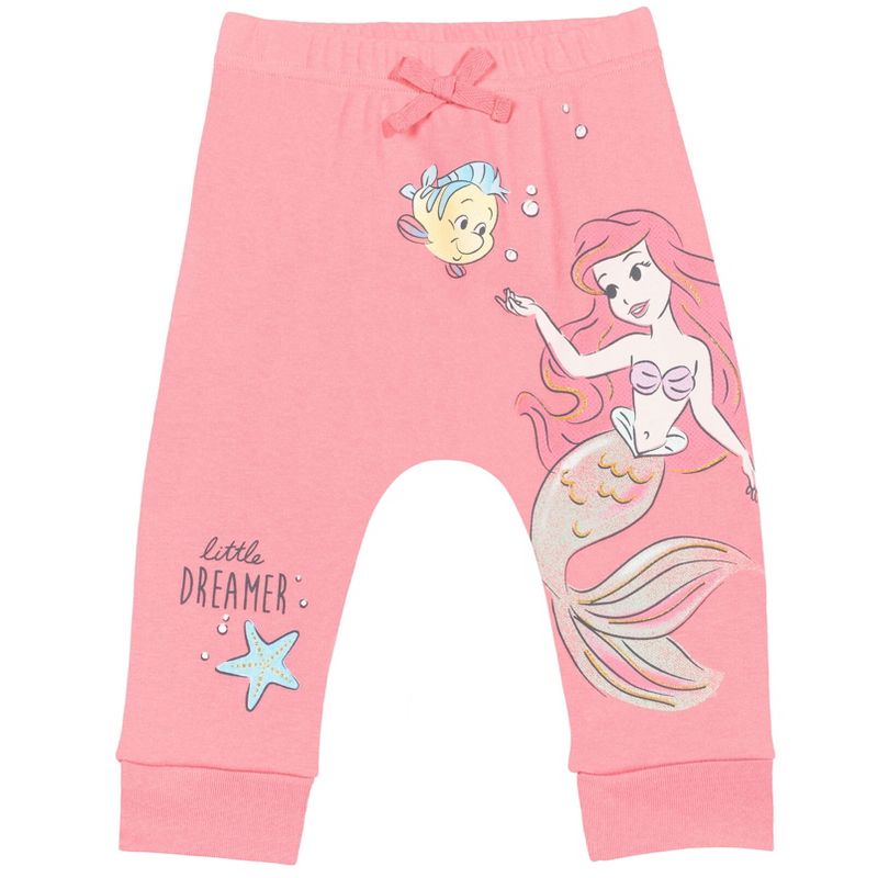 Disney Princess Cinderella Ariel Belle Aurora 4 Pack Pants, 4 of 10