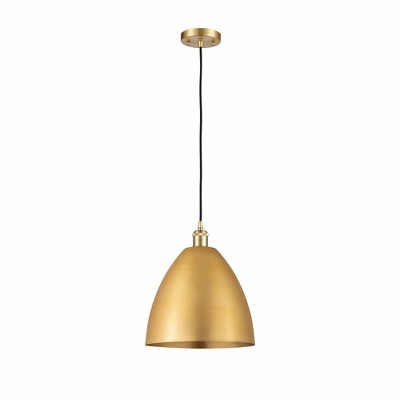Metal Bristol - 1 Light Mini Pendant In Industrial Style-14.75 Inches Tall and 12 Inches Wide