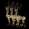 vidaXL Acrylic Reindeer Christmas Decorations 3 pcs 47.2 in. Multicolor - 4 of 4