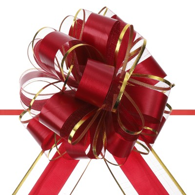 Unique Bargains Gift Wrapping Christmas Wedding Car Large Pull Bow 10 Pcs